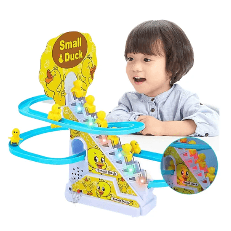 Electric Duck Climbing Stairs Toy