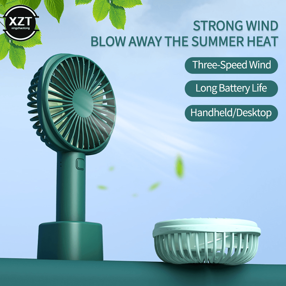 Portable Mini Fan - USB Charging Handheld & Desktop Fan