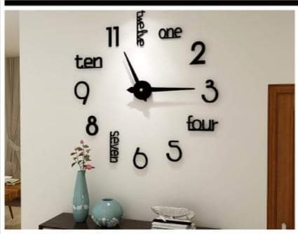 Home Decor Wall Clock Acrylic 24X24