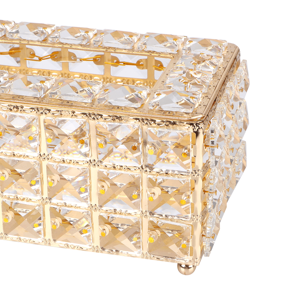 Square Crystal Tissue Box