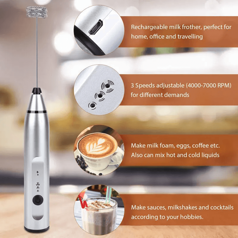 2-in-1 Electric Coffee Beater & Milk Frother