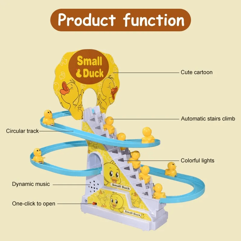 Electric Duck Climbing Stairs Toy