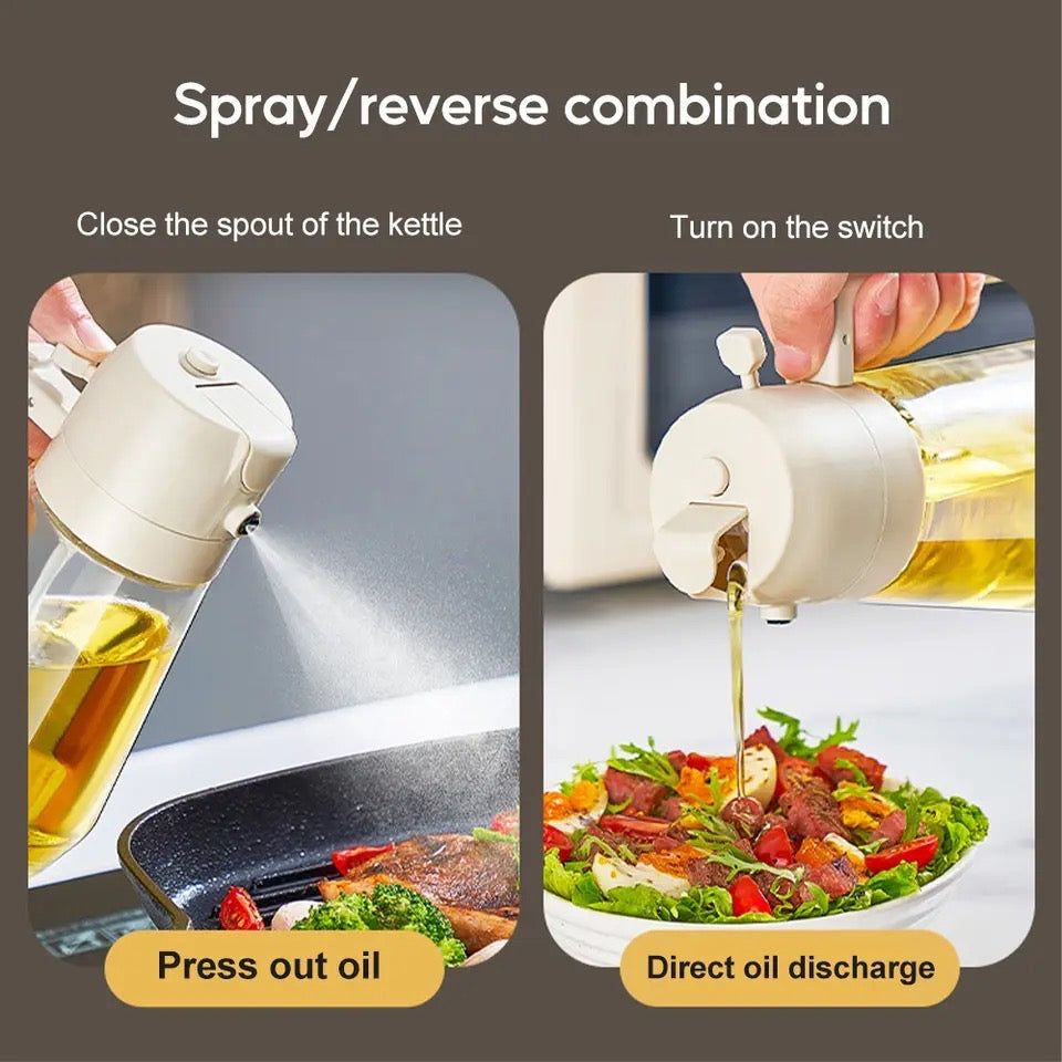 2-in-1 Oil Kettle & Spray Bottle 450ml