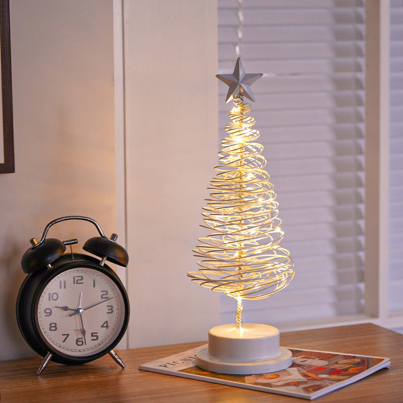 LED Christmas Tree Spiral Table Light