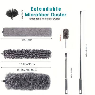 Foldable Multipurpose Microfiber Ceiling Fan Duster (5ft)