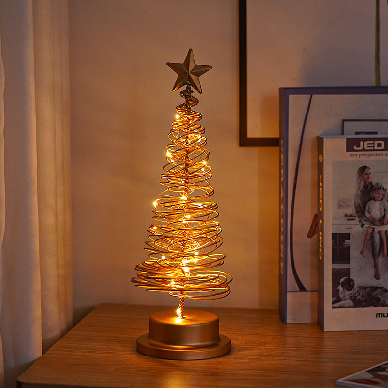 LED Christmas Tree Spiral Table Light