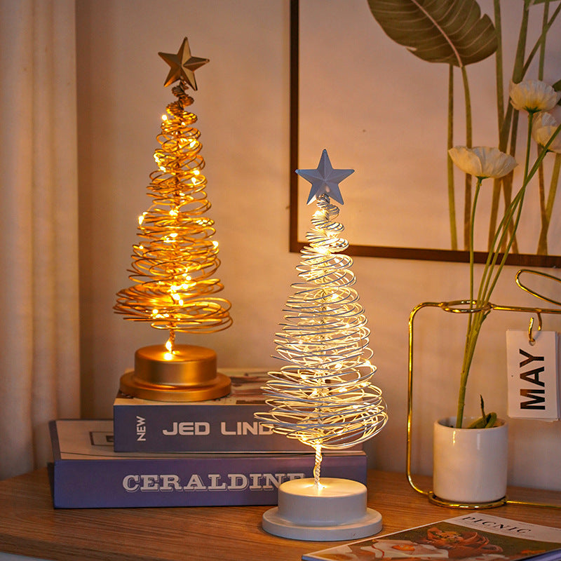 LED Christmas Tree Spiral Table Light