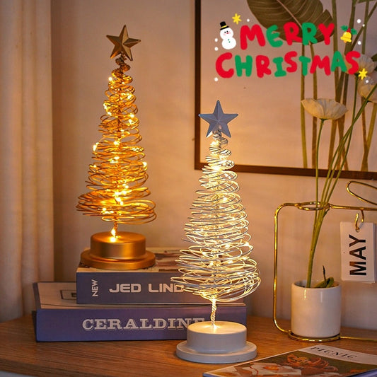 LED Christmas Tree Spiral Table Light