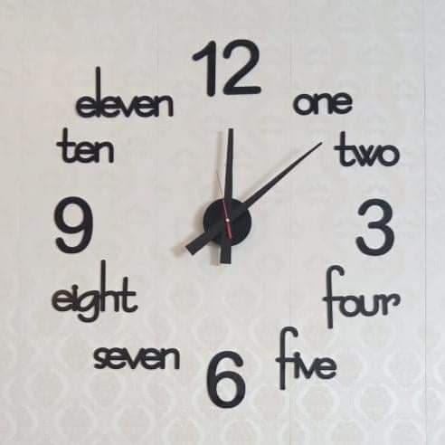 Home Decor Wall Clock Acrylic 24X24