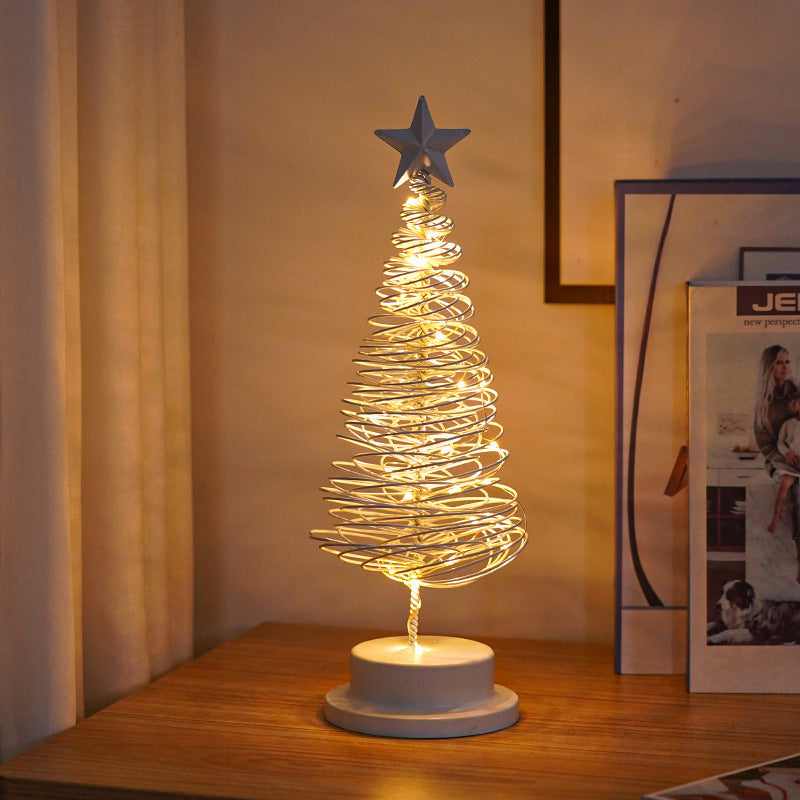 LED Christmas Tree Spiral Table Light