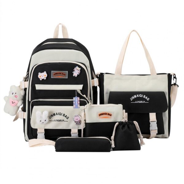 Imported Backpack 5 Pcs Imported Bag Set For Girls