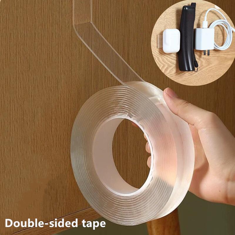 Washable Reusable Nano Double-Sided Transparent Tape (3 M)