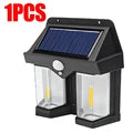 New Model Of Double Wall Lamp Solar Powered Light/ Solar Tungsten Night Lamp with Smart Motion Sensor, Wall Lamp, Waterproof Lantern for Patio, Garden Decor, 3 Lighting Modes