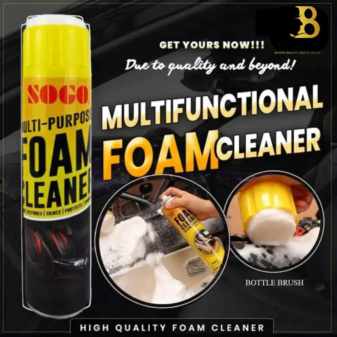 Multi-Purpose Foam Cleaner for Vinyl, Fabric, and Car Upholstery