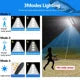 Upgraded 168LED Solar Street Light Outdoor Waterproof LED for Garden Wall Lamp Adjustable Angle Solar Lamp Built-in 10000mAH Hot