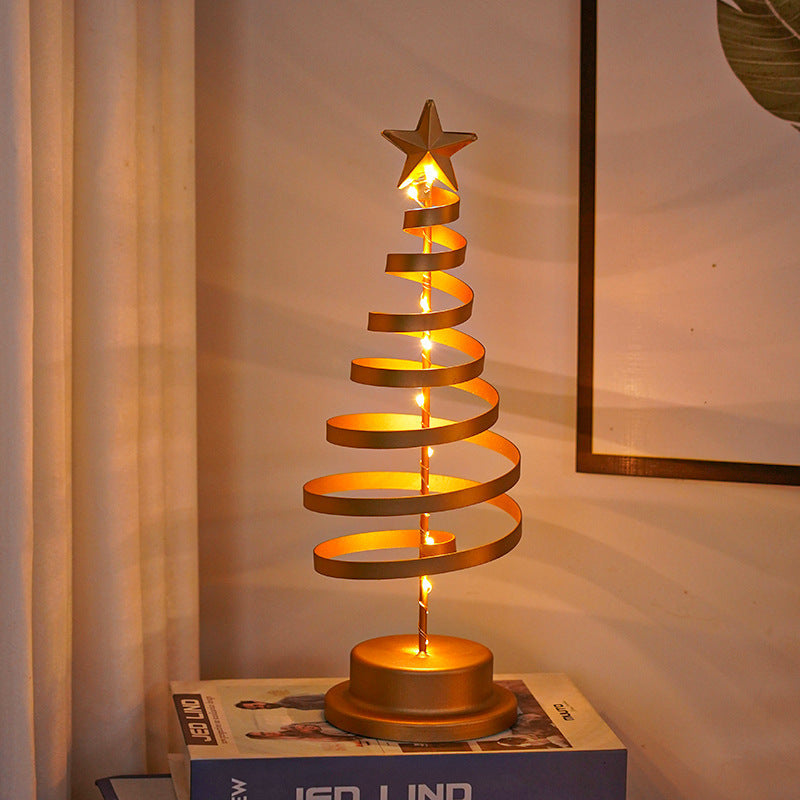 LED Christmas Tree Spiral Table Light