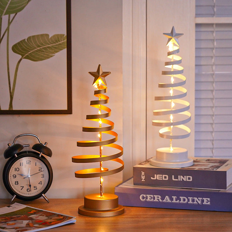 LED Christmas Tree Spiral Table Light