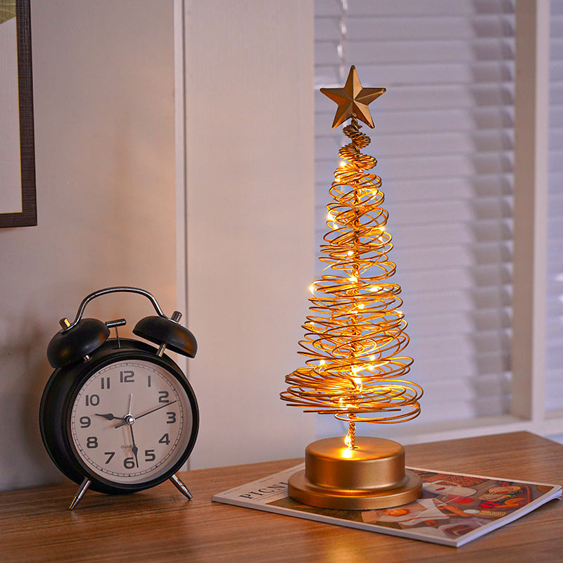 LED Christmas Tree Spiral Table Light