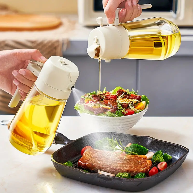 2-in-1 Oil Kettle & Spray Bottle 450ml